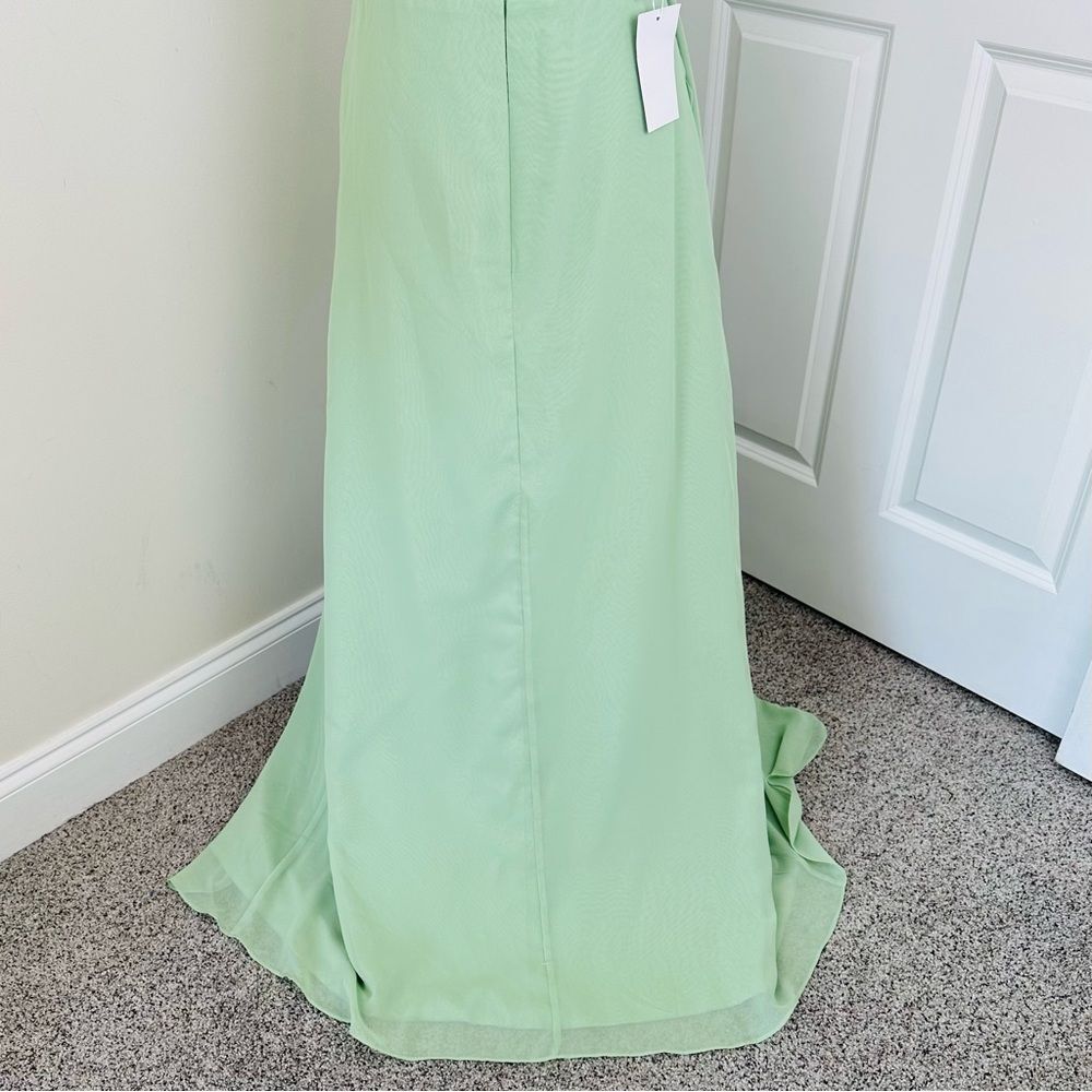 Source Unknown Mint Green Asymmetrical Dress - image 10